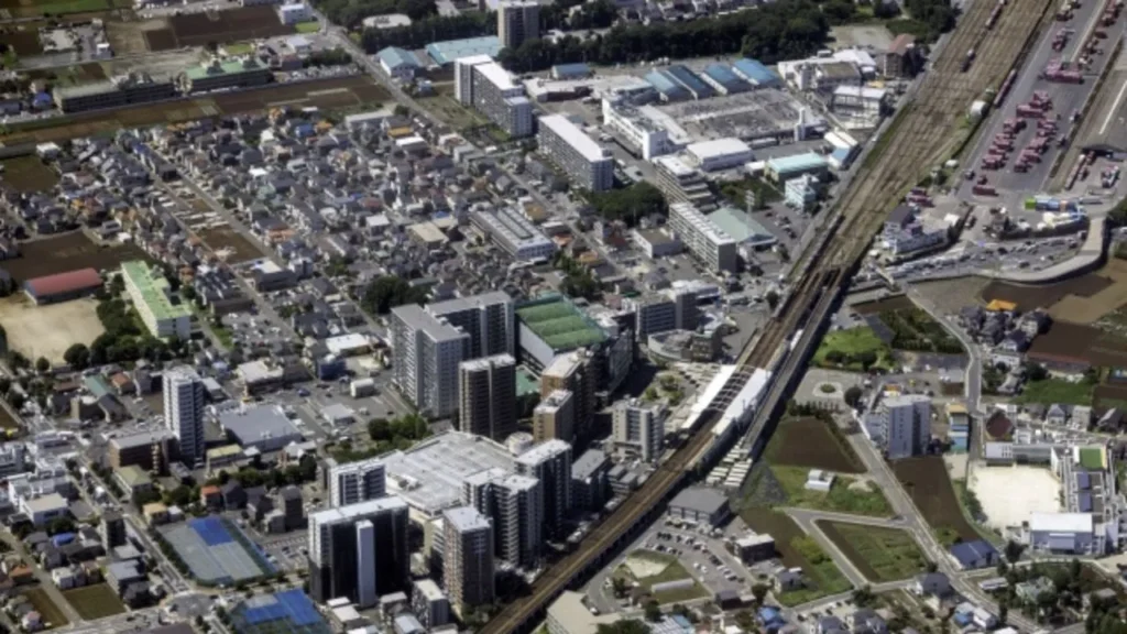 新座市の航空写真