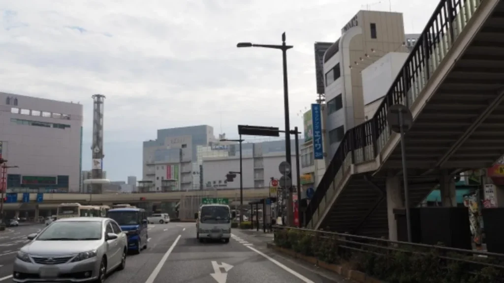 水戸駅周辺の道路